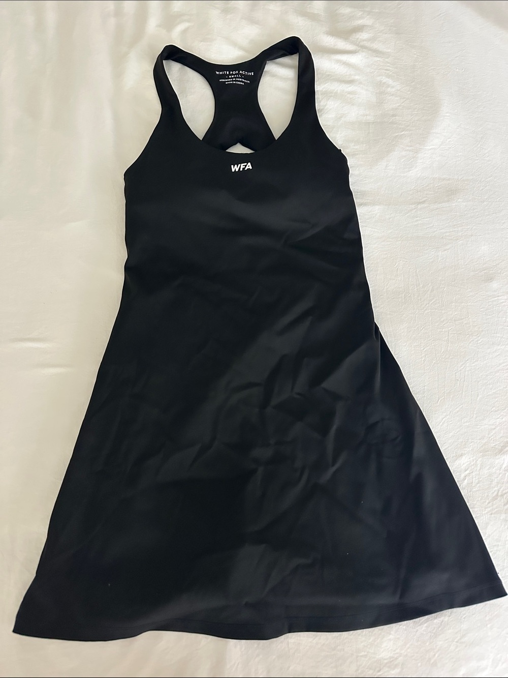 White Fox Active Black Tennis Dress